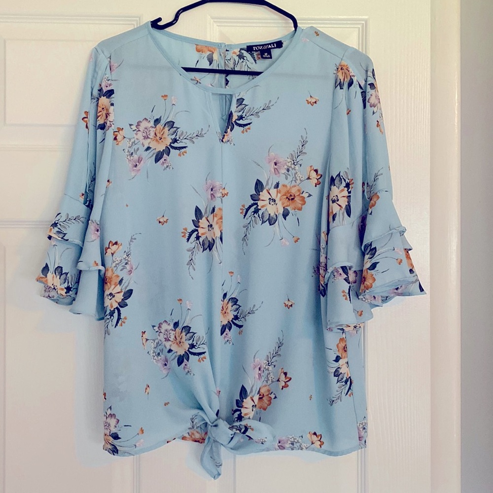Light Blue Dress Blouse